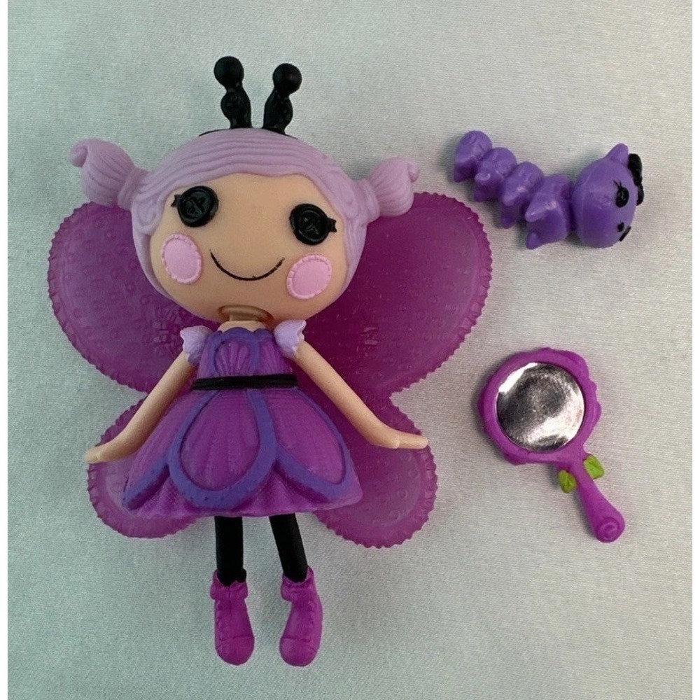 Lalaloopsy Minis 3" Doll Plum Flitter Flutter Fairy Bug Collection COMPLETE RARE